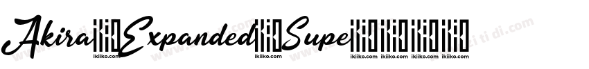Akira Expanded Supe字体转换
